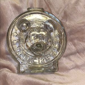Minnie & Mickey Glass Piggy Bank
